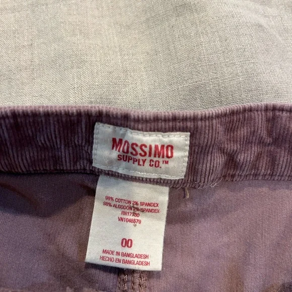 Purple Corduroy Mini Skirt Mossimo size 00 - Picture 4 of 4